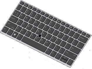 Tastierë për laptop HP Point Stick L13698-051, gjuhë frënge, e zezë