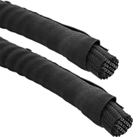 Mbështjellës kabllosh InLine Self Closing Sleeving, 25mm diametër, 2m, i zi