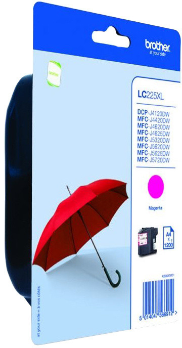 Ngjyrë për printer Brother LC-225XLM, e purprut