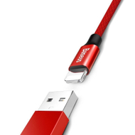 Kabllo Baseus, USB / Lightning, 1.8 m, e kuqe