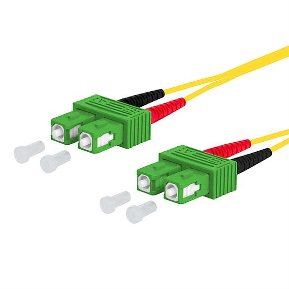 Kabllo fibër optike Metz Connect LWL, SC APC në SC APC, singlemode OS2 9/125, 5m