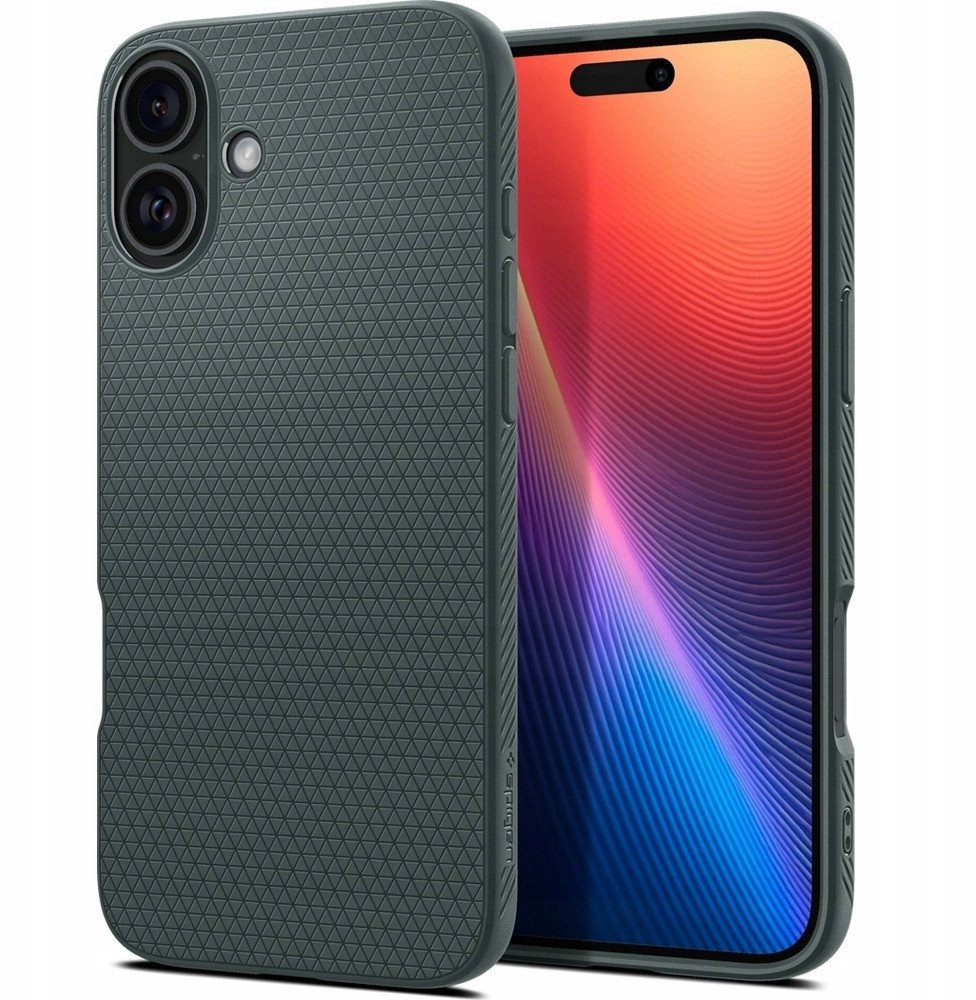 Кутија за телефон Spigen Liquid Air за iPhone 17, отпорна на удари, Abyss Green