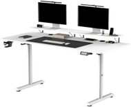 Tavolinë gaming Ultradesk Highlander XXL, rregullim elektrik, 160cm, e bardhë