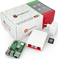 Set mini kompjuter, kabllo dhe kartë memorie Raspberry Pi 4 Model B (RPI-14751), 4 GB RAM, i bardhë