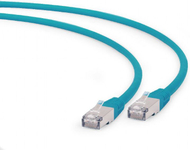 Kabllo patchcord Gembird RJ-45/RJ-45, Cat.6a, S/FTP, 1m, e kaltër