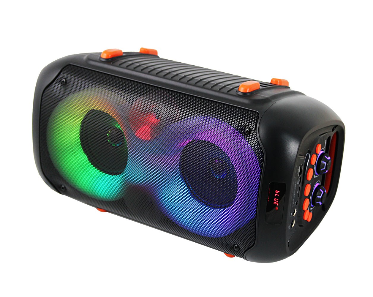 Set altoparlant dhe mikrofon Esperanza EP156, Bluetooth, FM, LED RGB, 20W, të zi