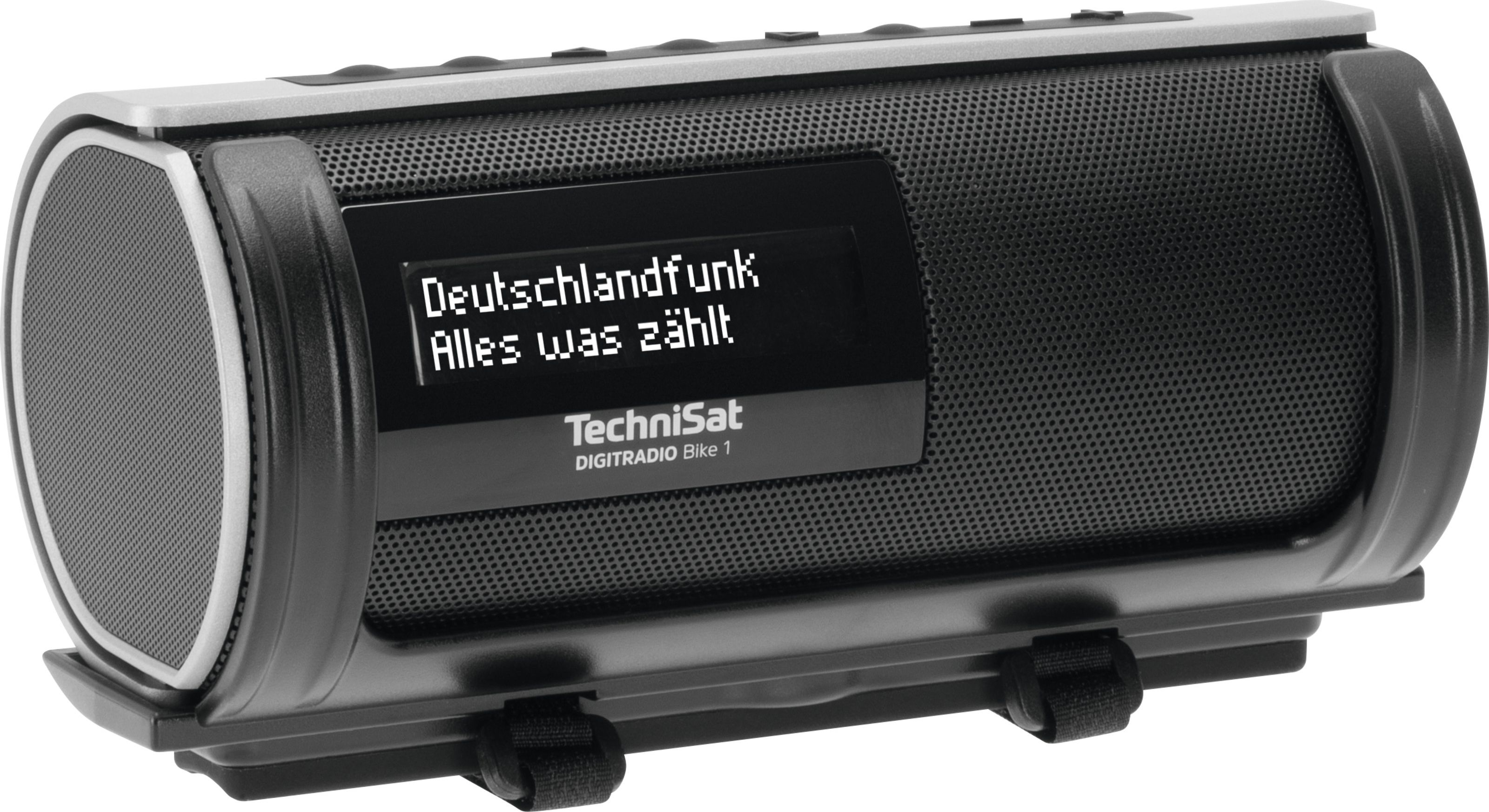 Radio portative TechniSat Digitradio Bike 1, DAB+, Bluetooth, e zezë