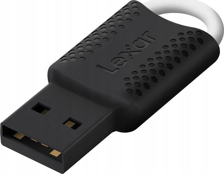 USB Lexar JumpDrive V40, 128GB, USB 2.0, e bardhë