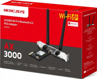 Adapter Wi‑Fi Mercusys MA80XE, AX3000, PCIe, Bluetooth 5.2