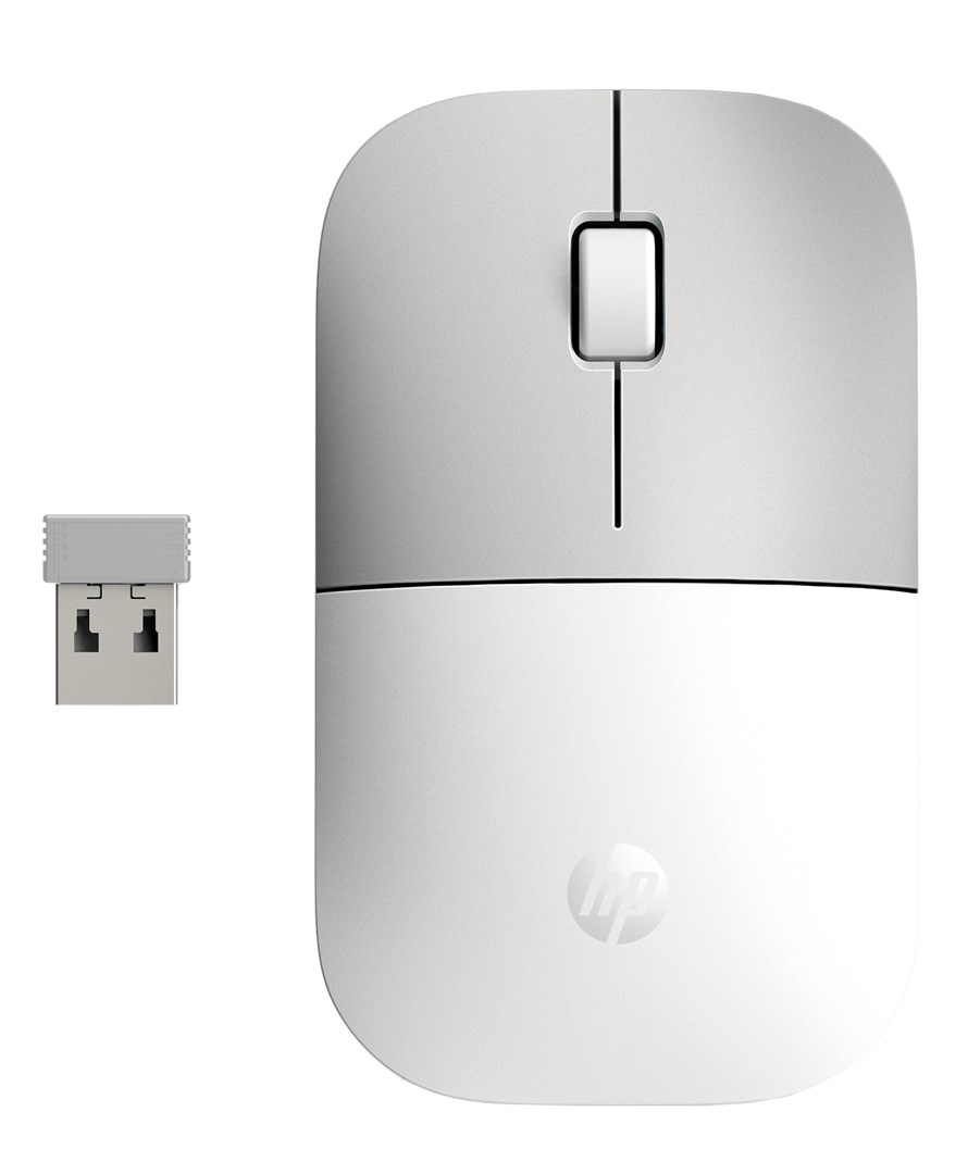 Maus wireless Hewlett Packard Z3700, 1200 DPI, i bardhë