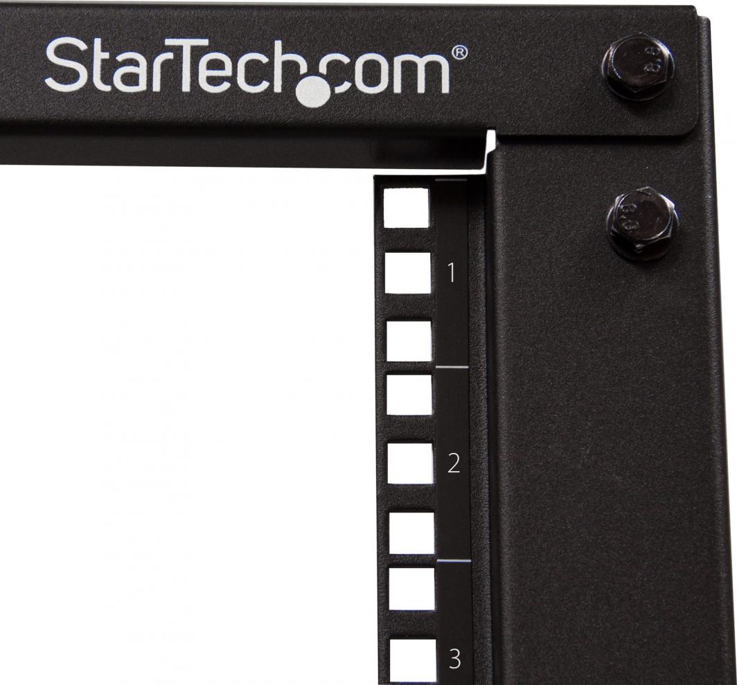 Raft сервер StarTech.com 4-Post 8U, 19", отворена рамка, со тркала