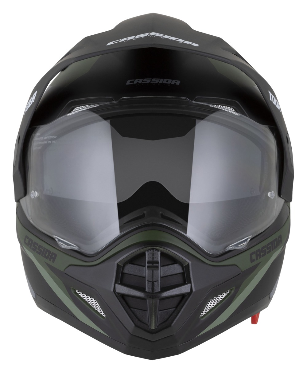 Helmetë moto CASSIDA Tour 2.0 X-tra, ECE 22.06, Pinlock ready, jeshile mat gri e zezë