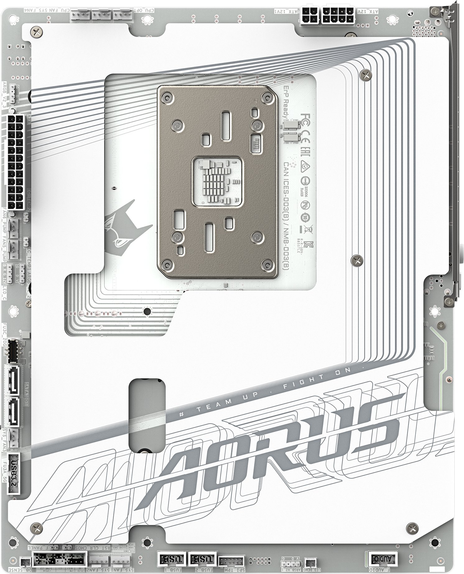 Pлоча за мајка GIGABYTE B850 AORUS STEALTH ICE, DDR5, 4x M.2, PCIe 5.0, бела
