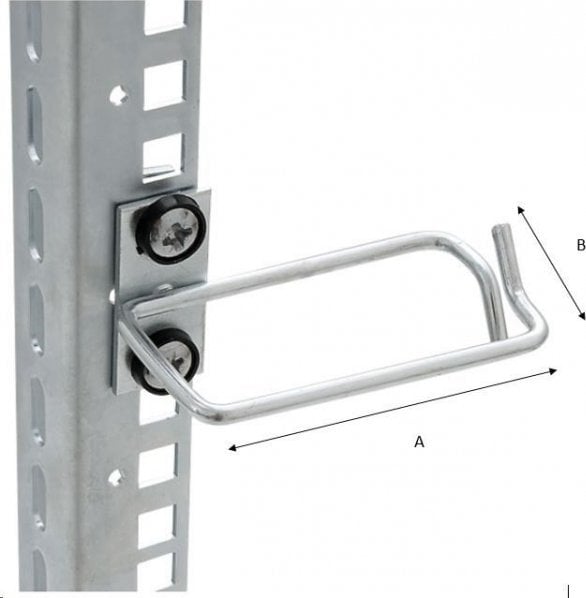 Kllapë kabllosh Triton, metal, 40 x 80 mm, gri e hapur