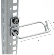 Kllapë kabllosh Triton, metal, 40 x 80 mm, gri e hapur