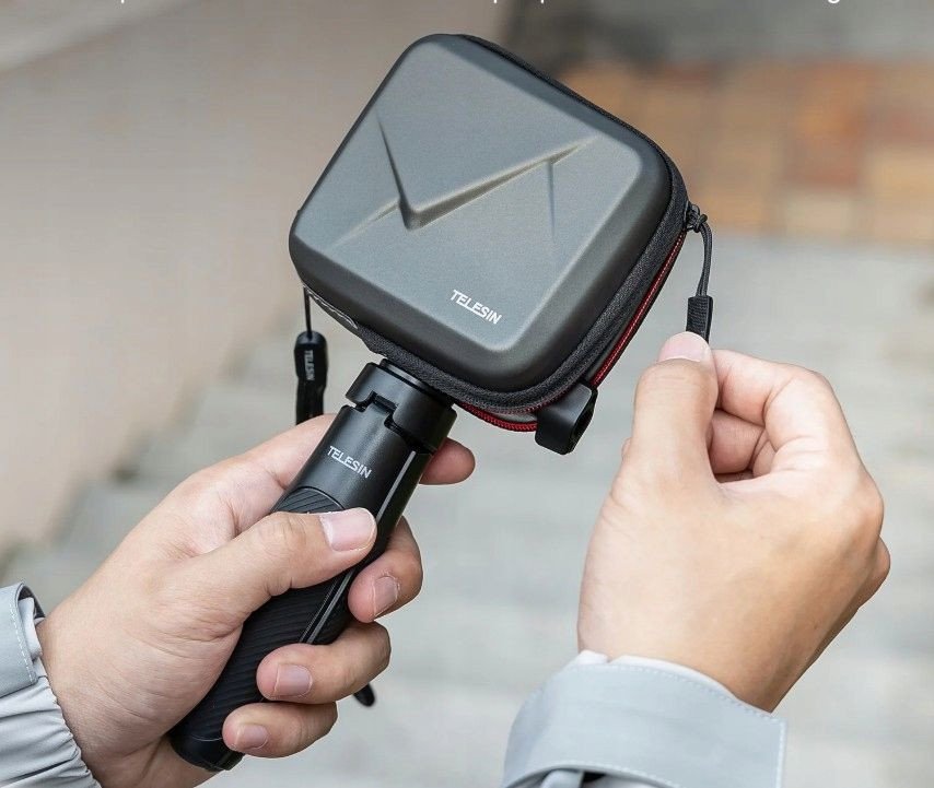 Заштитна футрола за камера Telesin, GoPro Hero 13 / 12 / Action 5 Pro / Insta360 / S6-prc-07, сива