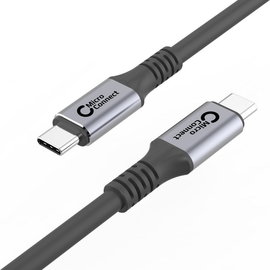 Kabllo USB Microconnect USB4CC025, USB4 Gen 3x2, 0.25 m, USB C, e zezë