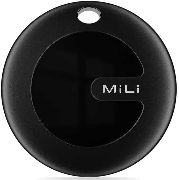GPS tracker Mili MiTag Duo, Bluetooth, set 2 copë, i zi