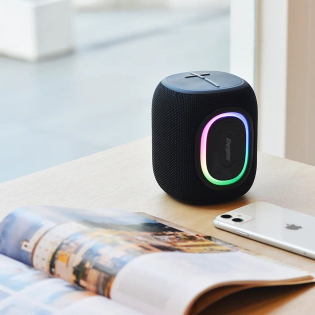 Kaltoparlant Bluetooth 8W, drita RGB, i zi