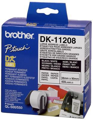 Ngjitëse Brother DK-11208, e zezë në të bardhë