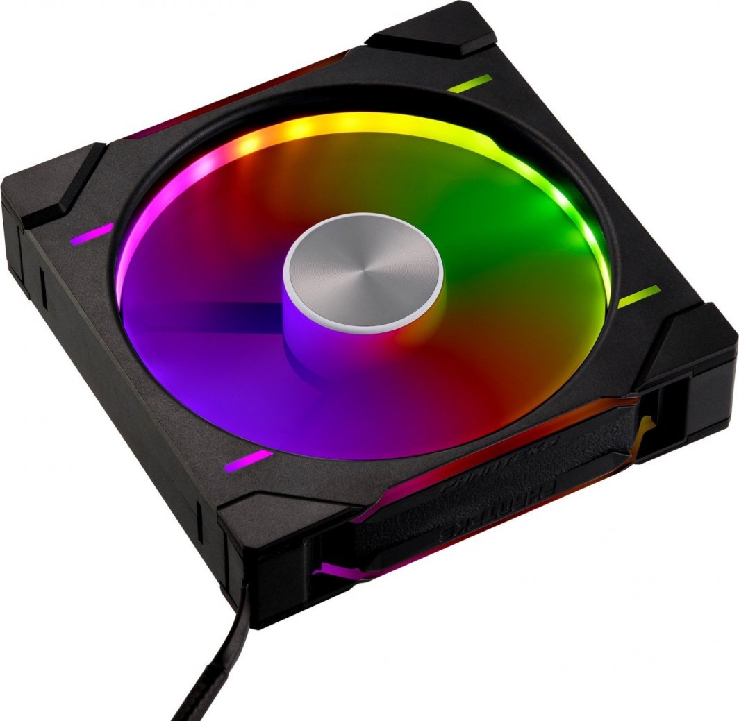 Ventilatorë për PC Phanteks D30 120mm D RGB, set 3 copë, PWM, të zinj