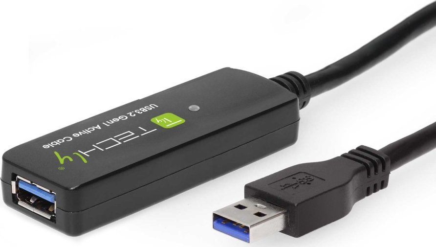 Kabllo USB Techly ICUR30100G, USB 3.2 Gen 1, 10 m, i zi