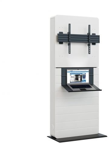 Mbajtëse laptopi Hagor CON-Line, raft shtesë, e zezë