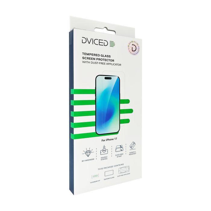 Dviced Tempered Glass Screen Protector For iPhone 17 With Dust-Free Applicator