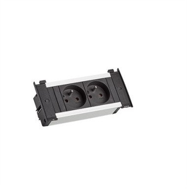 Njësi prizash Bachmann KAPSA XS, 2 dalje UTE, kabë 2 m, e zezë