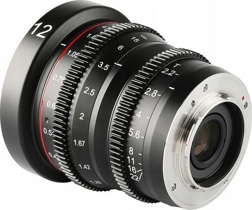 Објектив Meike MK 12mm T2.2, Micro Four Thirds, рачен, црн