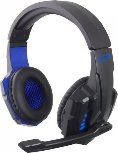 Kufje gaming Esperanza Avenger EGH450, të zeza/ të kaltra
