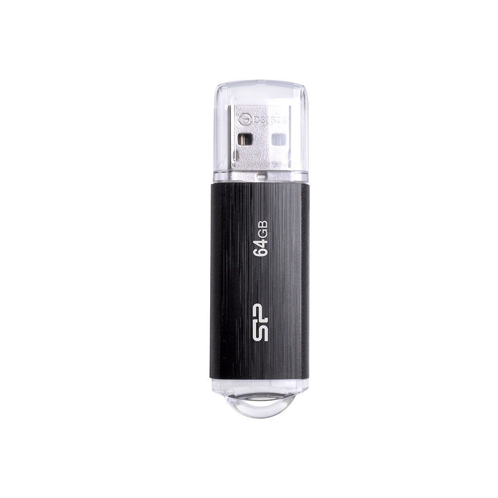 USB Silicon Power ultima U02, 64GB, 2.0, e zezë