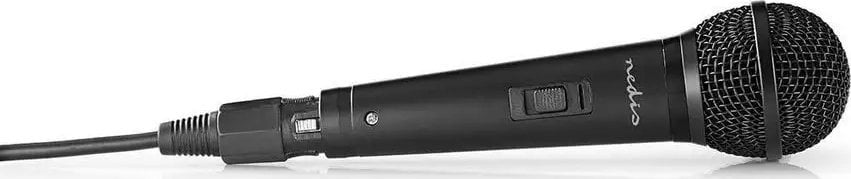 Mikrofon dinamik me kabllo Wired Metal Handheld Vocal, XLR në 6.35mm, kabllo 5m, i zi