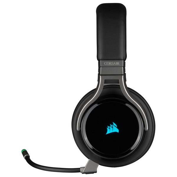 Kufje lojërash Corsair Virtuoso RGB Wireless, USB/3.5 mm, të zeza
