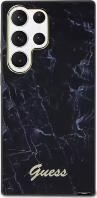 Mbulesë telefoni Guess GUHCS23LPCUMAK për Samsung Galaxy S23 Ultra, hardcase Marble, e zezë