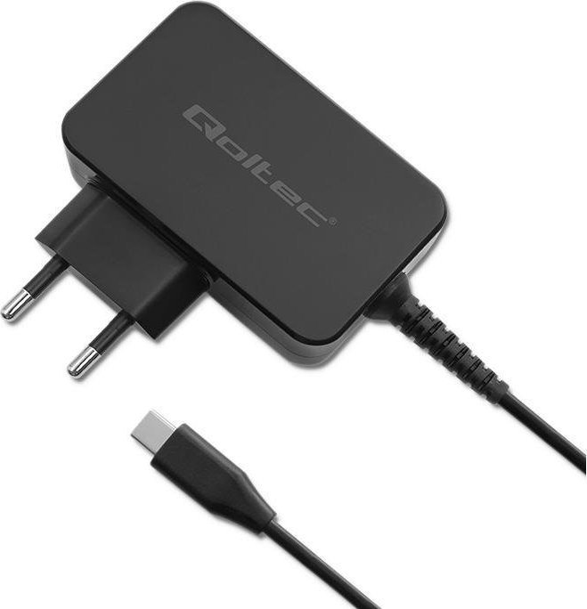 Полнач Qoltec GaN Power Pro, 30W, USB C, црн