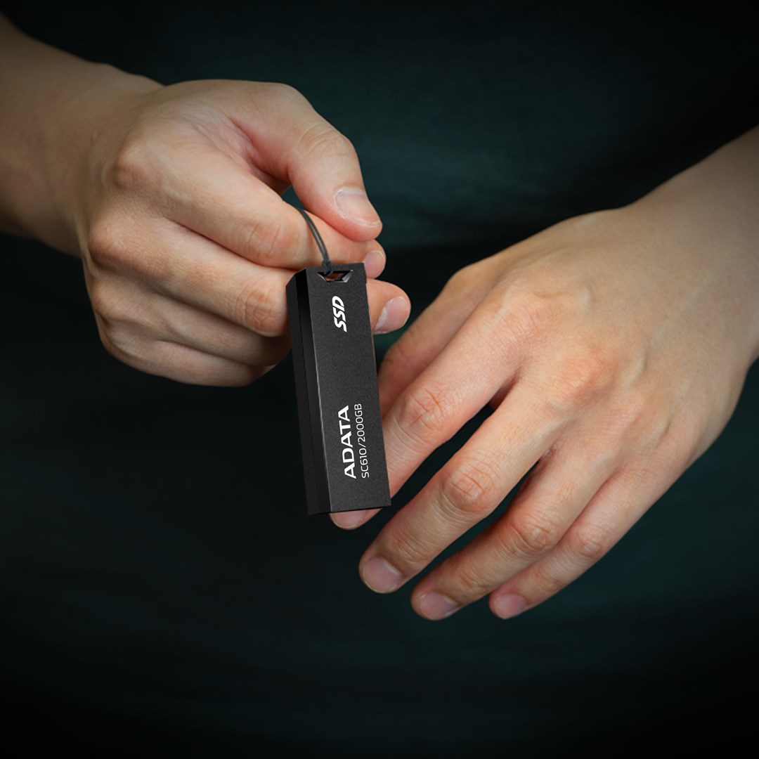 Flash drive ADATA SC610, 2 TB, USB Type-A, 3.2 Gen 2, e zezë