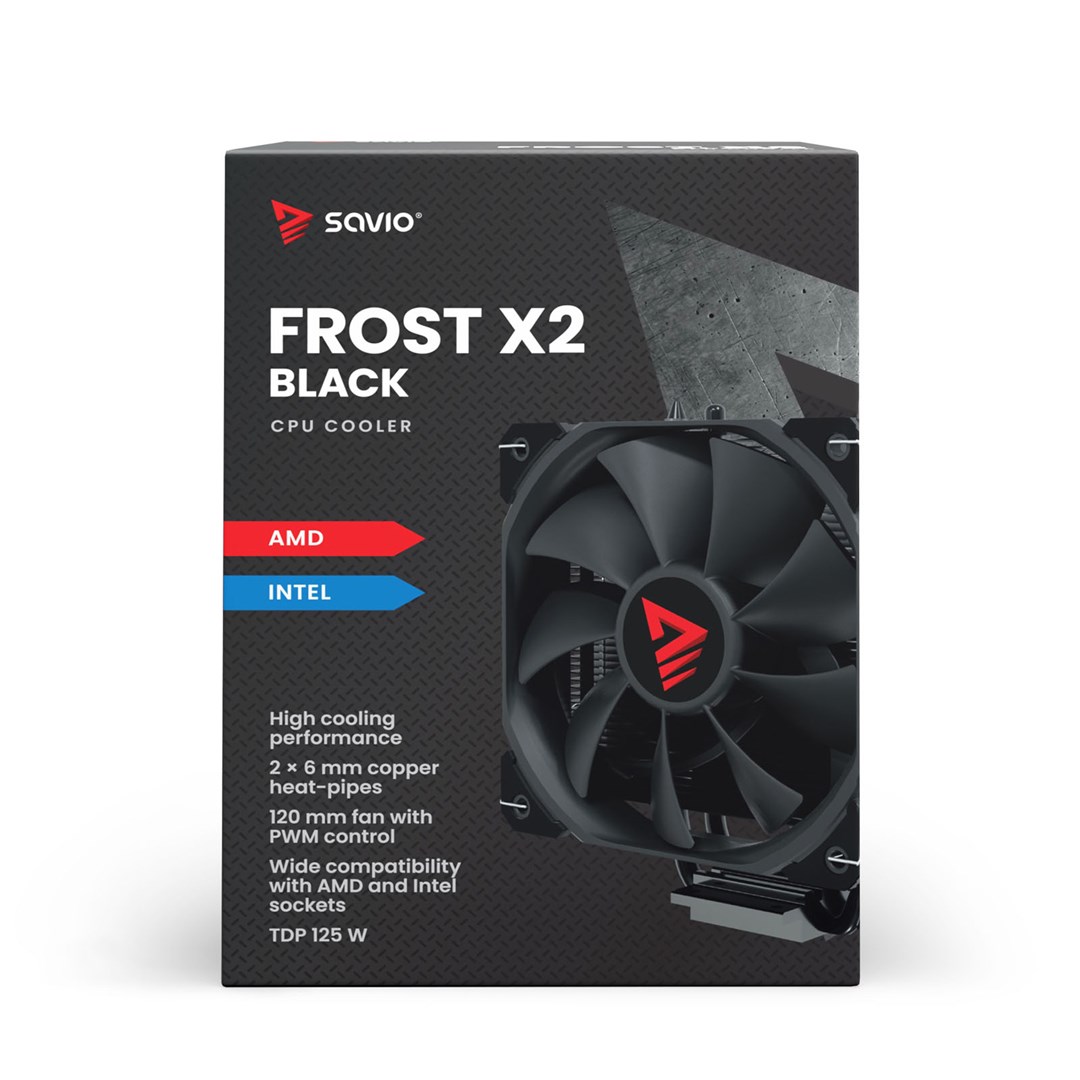 Ftohës CPU FROST X2, 125W TDP, i zi