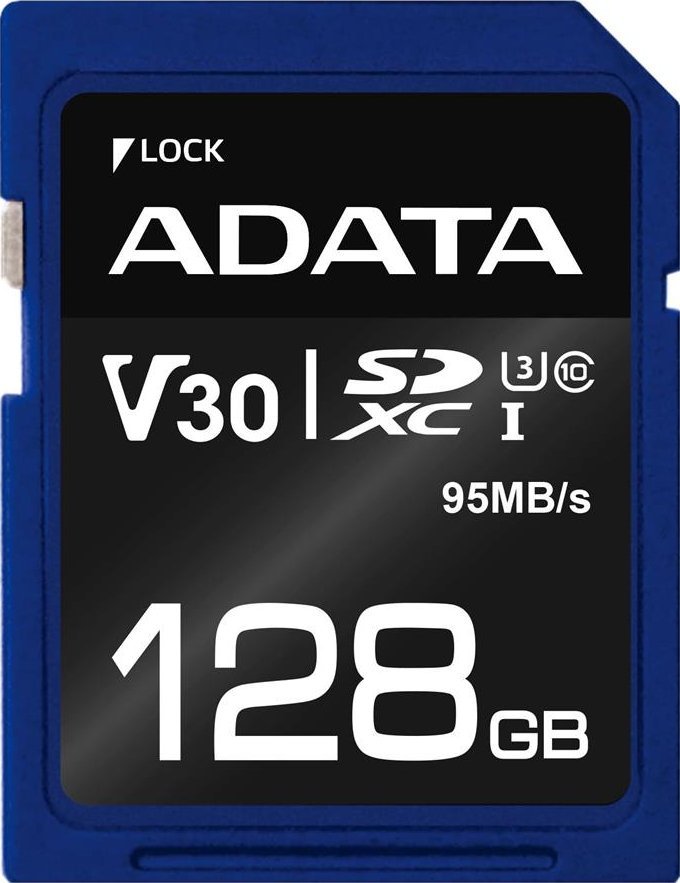 Kartë memorje ADATA Premier Pro, 128GB, SDXC UHS I V30 U3 Class10