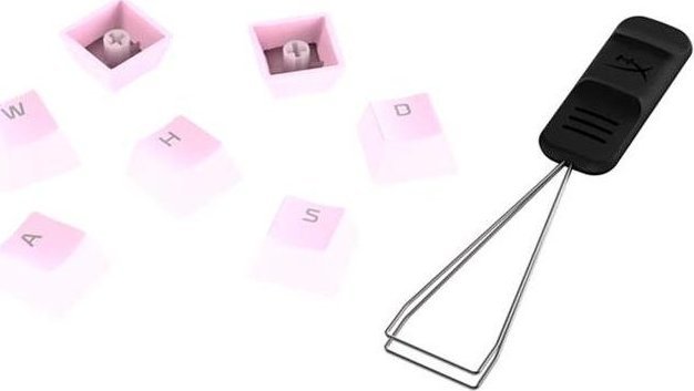 Set tastesh HyperX PNK PBT KCPS, full key set, PBT, rozë