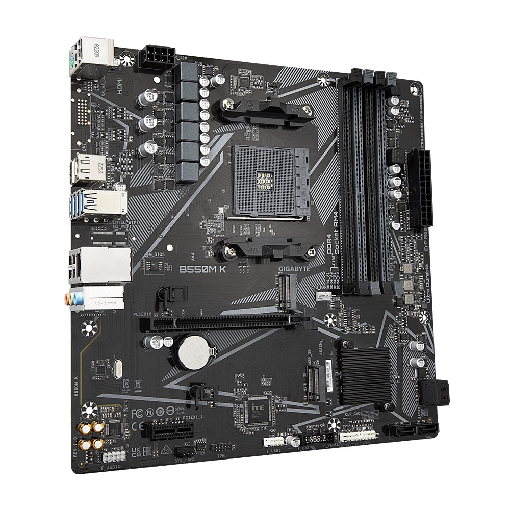 Pllakë amë Gigabyte B550M K 1.0 AMD B550 Socket AM4 micro ATX