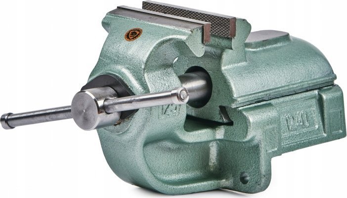 Vise fikse metalpunuese Bison Bial 1240, gjerësi nofulle 150 mm, gize, gri