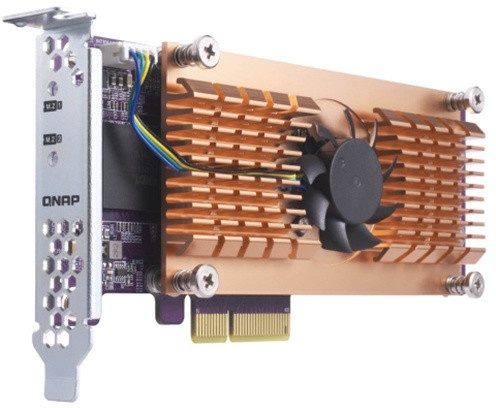 Kartë e dyfishtë e zgjerimit QNAP QM2-2S për SSD M.2 22110/2280 SATA 