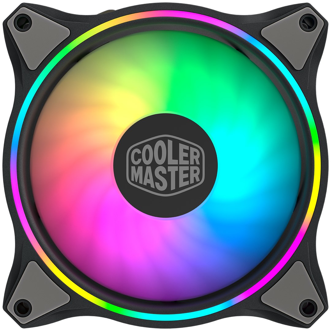Ftohës Cooler Master MasterFan MF120 Halo, 12 cm, i hirtë / i zi