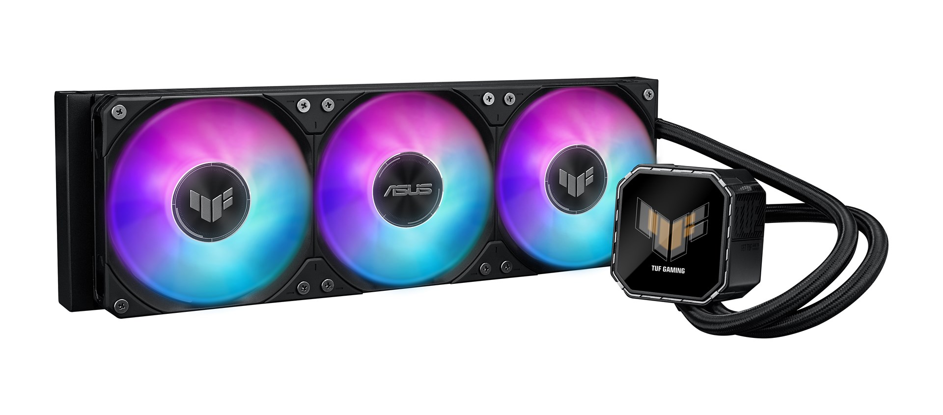 ASUS TUF Gaming LC III 360 ARGB LCD ладилник за вода, 12 см, црн