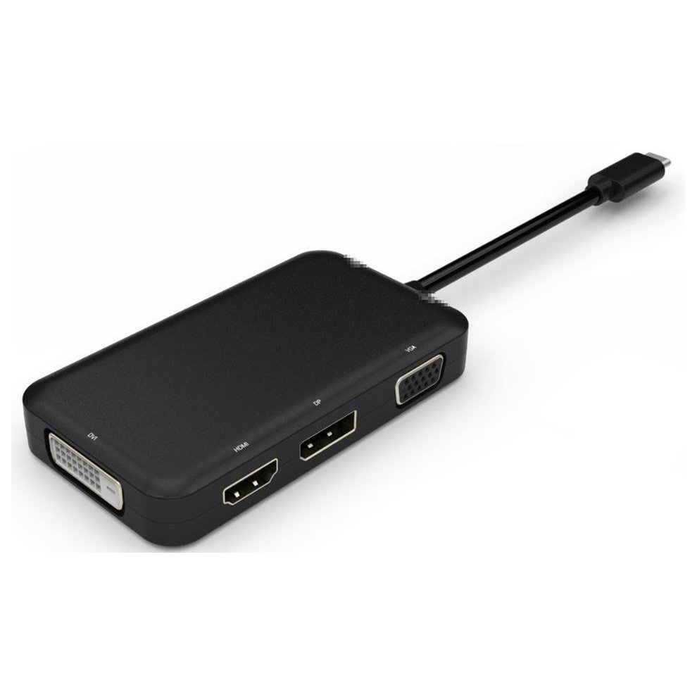 Dock USB C MicroConnect Mini, HDMI VGA RJ45, Power Delivery 100W, gri