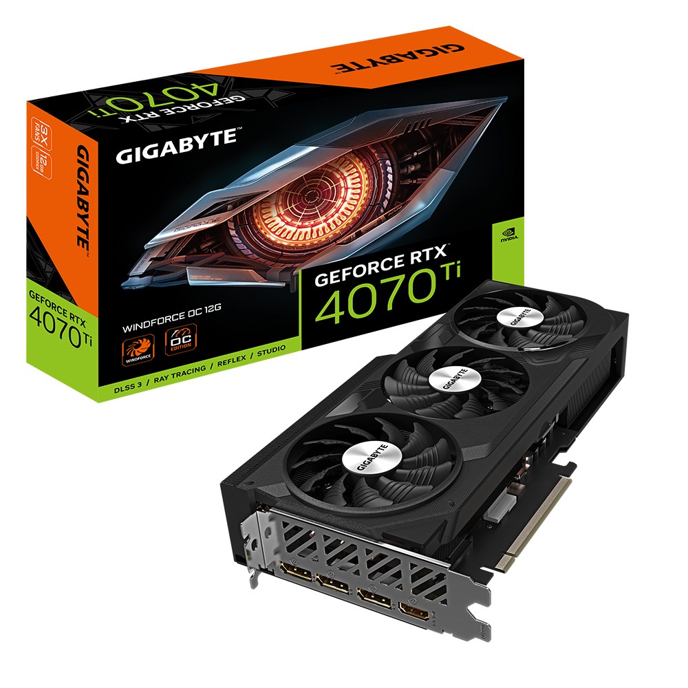 [OUTLET] Kartë grafike GIGABYTE NVIDIA GeForce RTX 4070, 12 GB GDDR6X, GV-N4070WF3OC-12GD