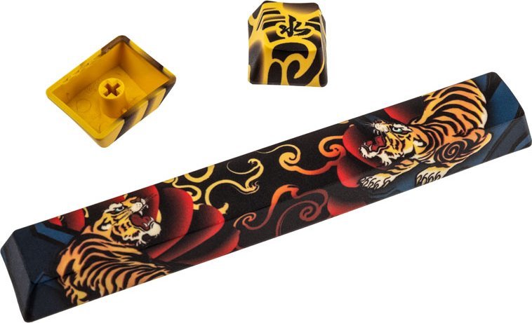 Set tastesh Traitors TIGER SKETCH Limited, PBT, layout US, i zi e i verdhë