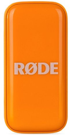 Mikrofon pa tela Røde Wireless Micro, USB C, 21 orë bateri, portokalli