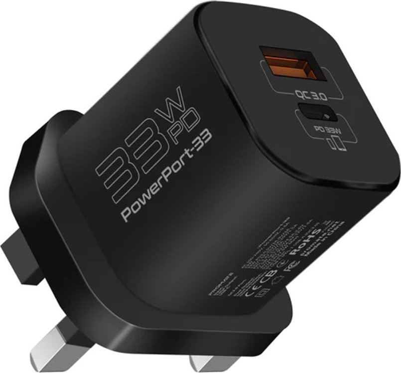 Karikues USB ProMate PowerPort 33W, GaN, karikim i shpejtë, i zi